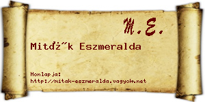 Miták Eszmeralda névjegykártya